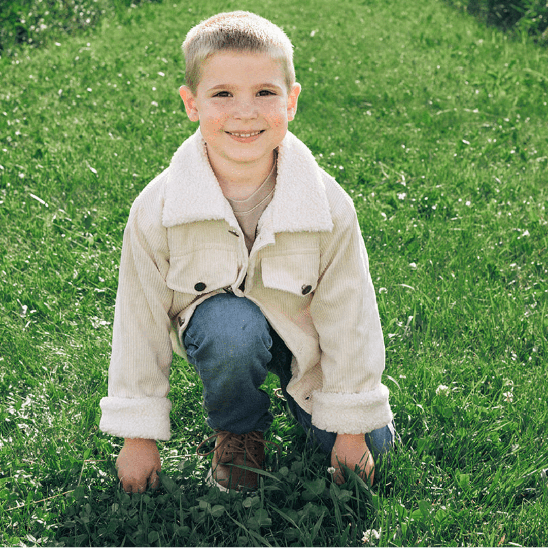 Sherpa Collar Bone Corduroy Jacket