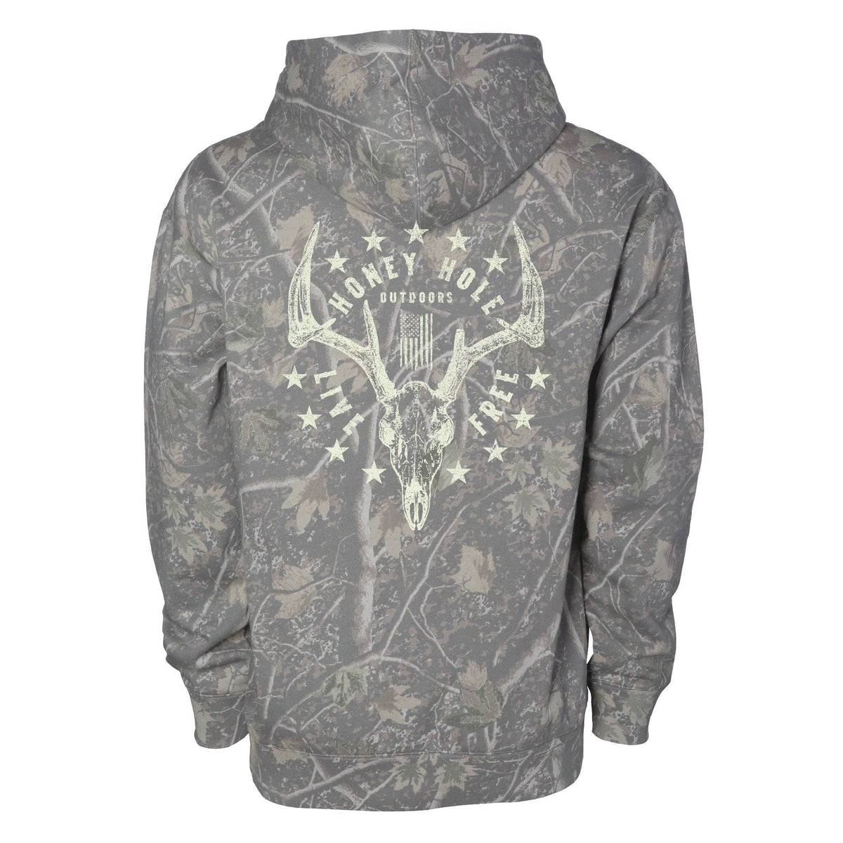 Camo Live Free-Fleece Hoodie