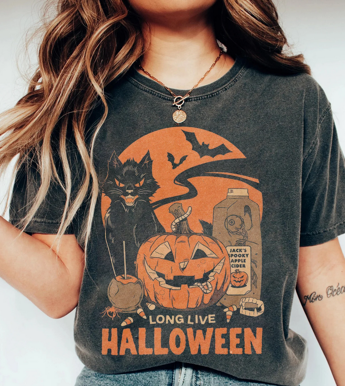 Retro Long Live Halloween T-Shirt