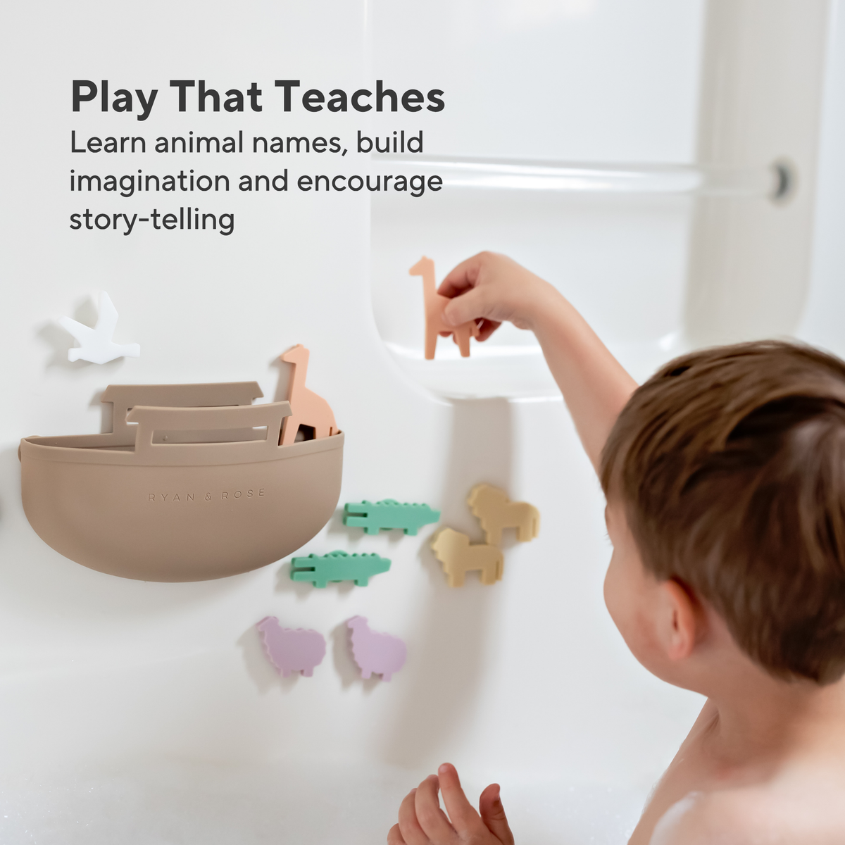 Ryan & Rose - Noah’s Ark Suction Toy - Noah’s Ark