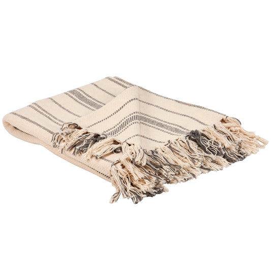 Farmhouse Stripe Throw