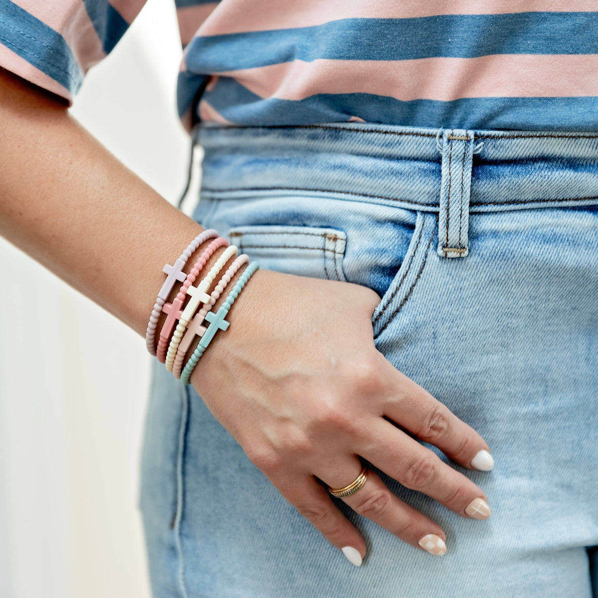 Ryan & Rose - Jesus Bracelets - 5 Packs - Flicker / Small