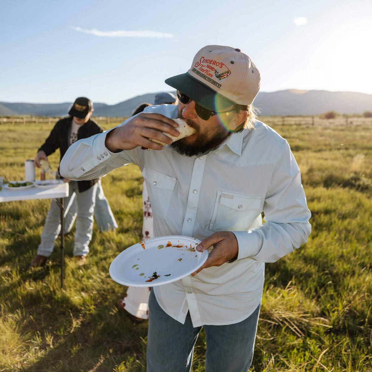 Sendero Provisions Company - Hand Tied Flies Hat - Grey