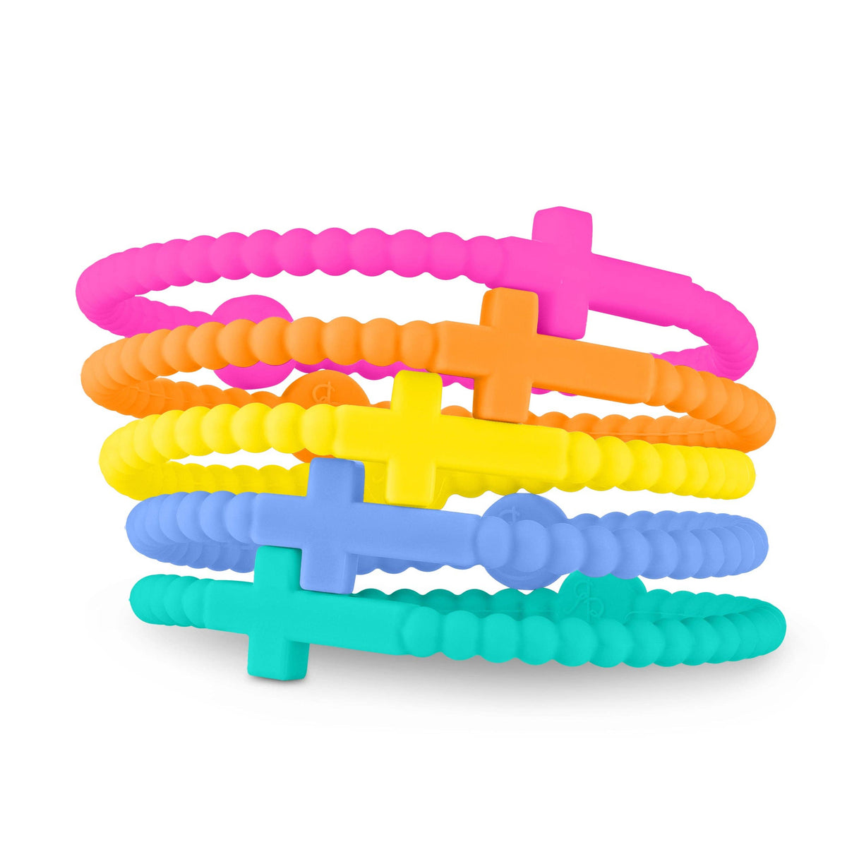 Jesus Bracelets - 5 Packs - Neon / Extra Small