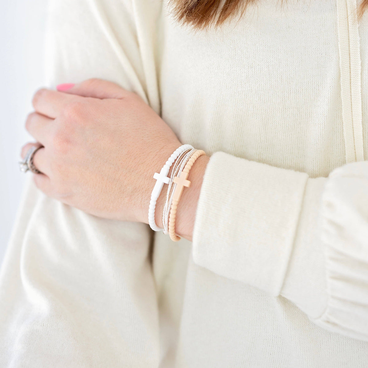 Ryan & Rose - Jesus Bracelets - 5 Packs - Waves / Medium