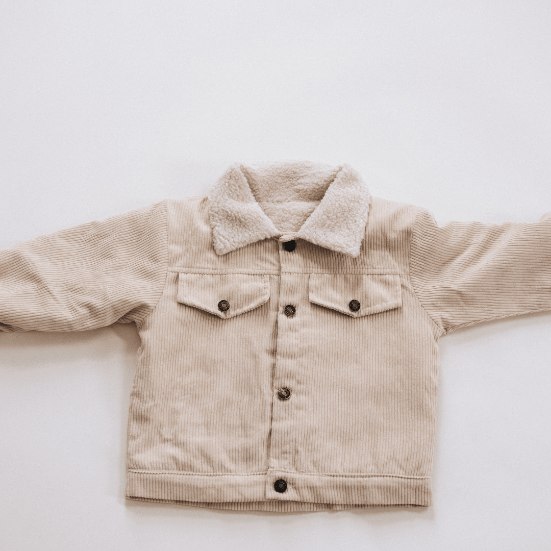 Sherpa Collar Bone Corduroy Jacket
