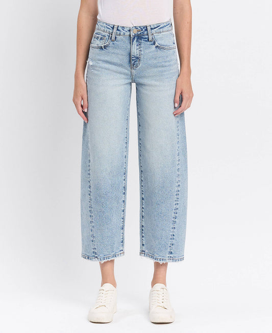 HIGH RISE TWIST BARREL JEANS PAPER TRAILS