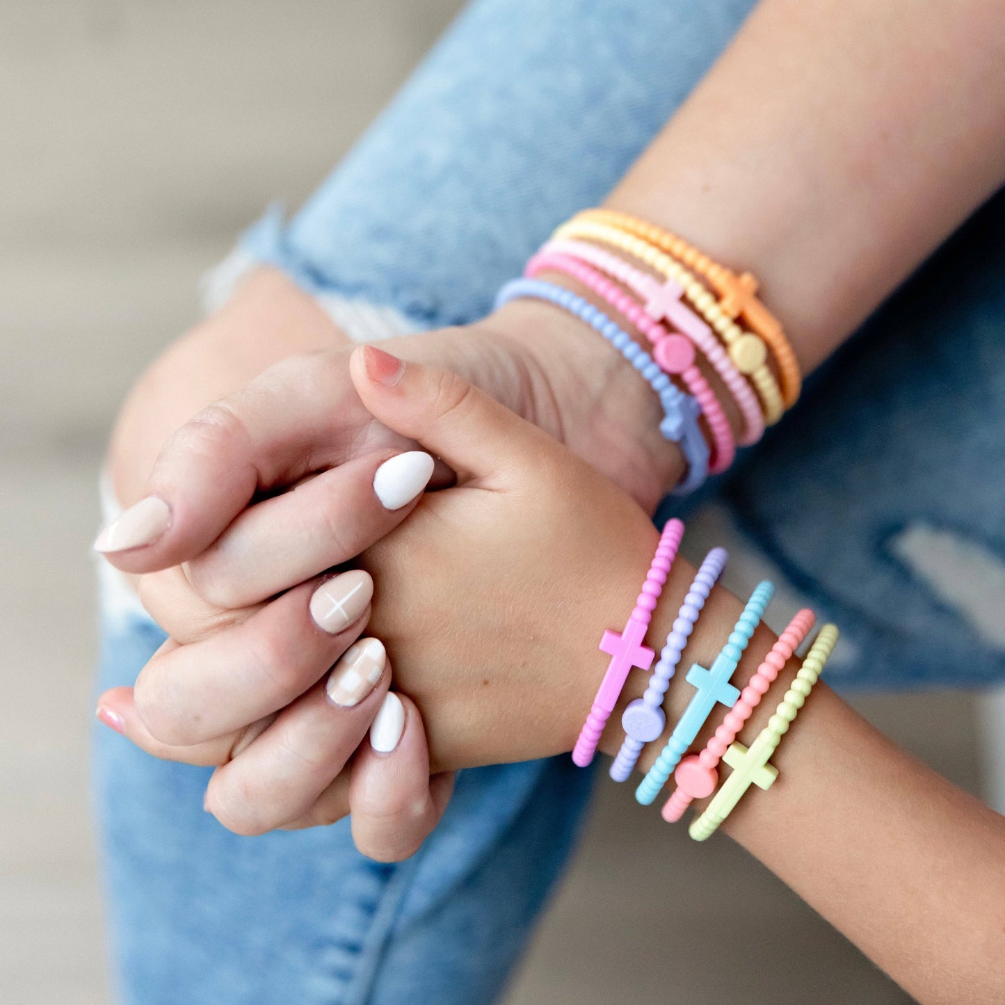 Ryan & Rose - Jesus Bracelets - 5 Packs - Waves / Medium