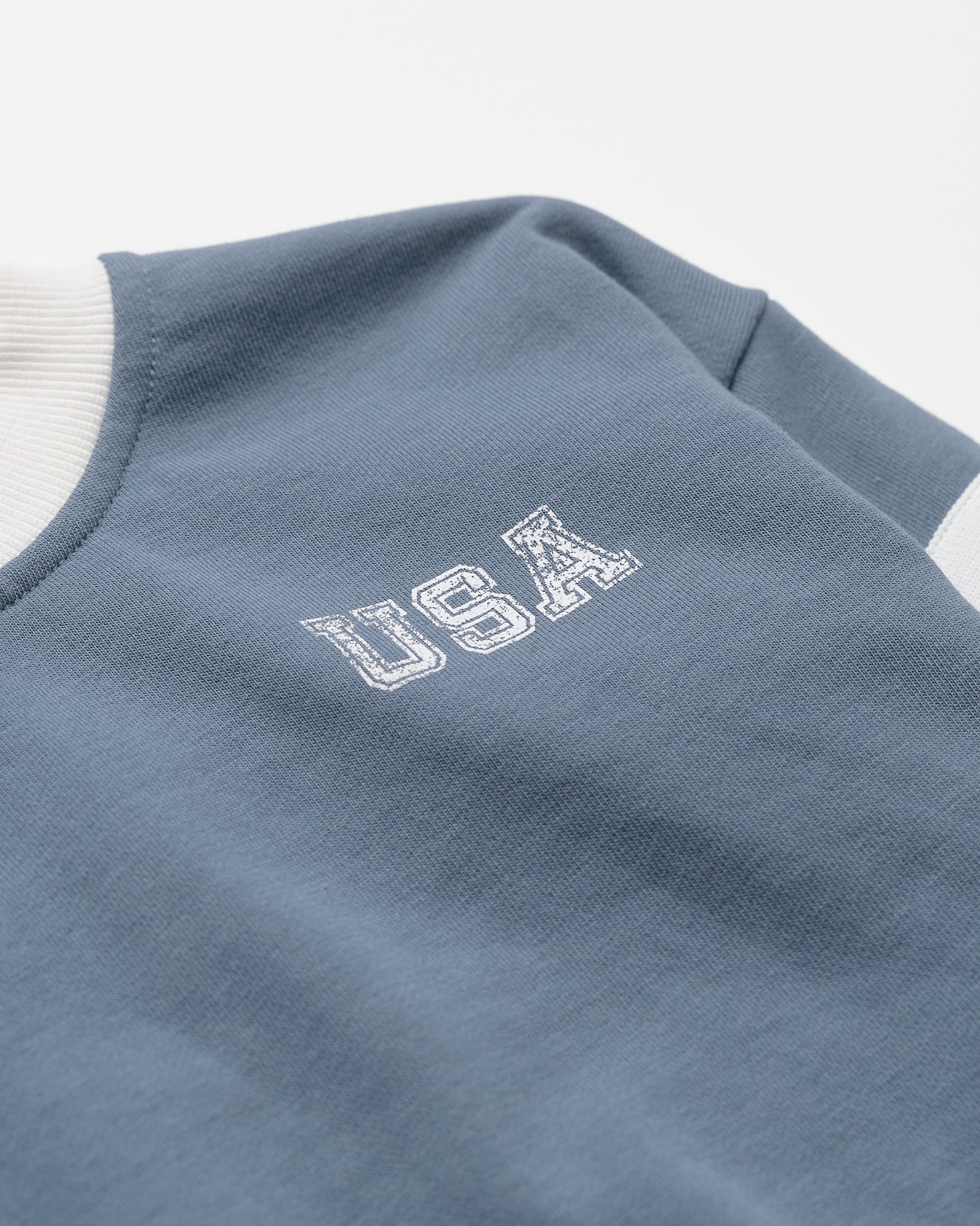 USA Lightweight Crewneck - Worn Indigo
